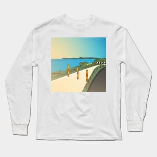 Beach Sidewalk Long Sleeve T-Shirt